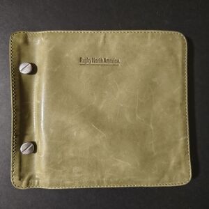 Rugby North America Olive Leather CD DVD Case